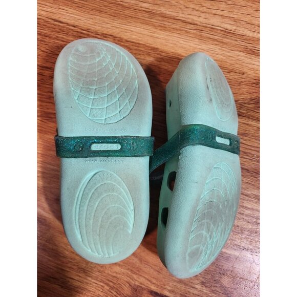 Crocs Size 11 Kids Seafoam Mary Jane - Picture 3 of 3